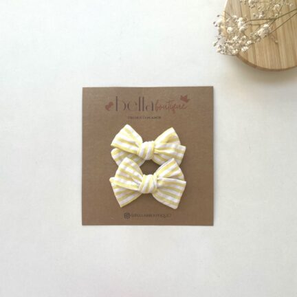 Set Mini Flo Amarillo Rayas