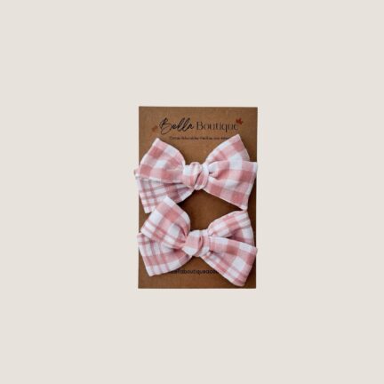 Duo Mini Flo Rosa Vichy