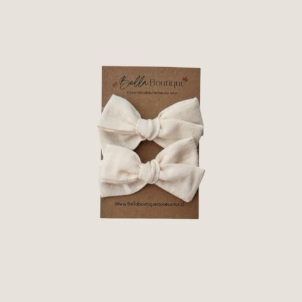 Duo Mini Flo Crema Bordado