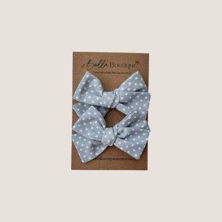 Duo Mini Flo Celeste Puntitos