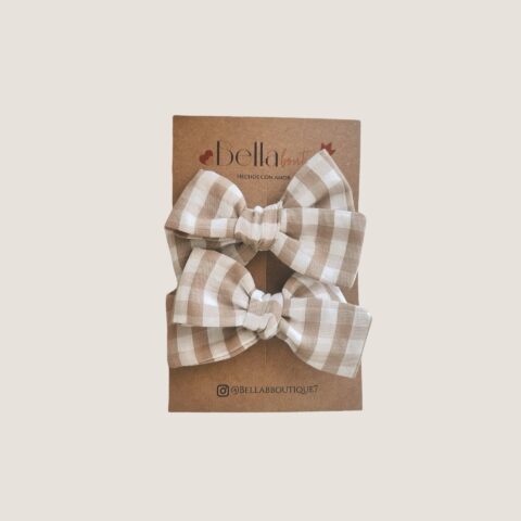 Dúo Mini flo cuadrille latte