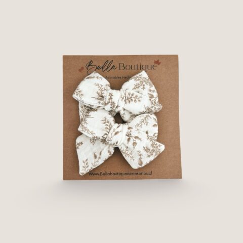 Duo Emma Crema Flores