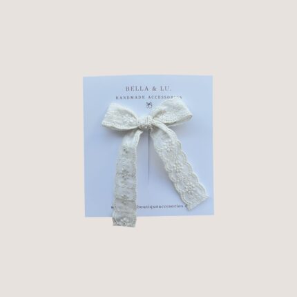 ella cinta bordada crema