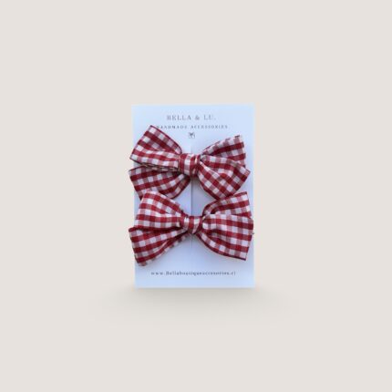 Duo mini flo cuadrille rojo